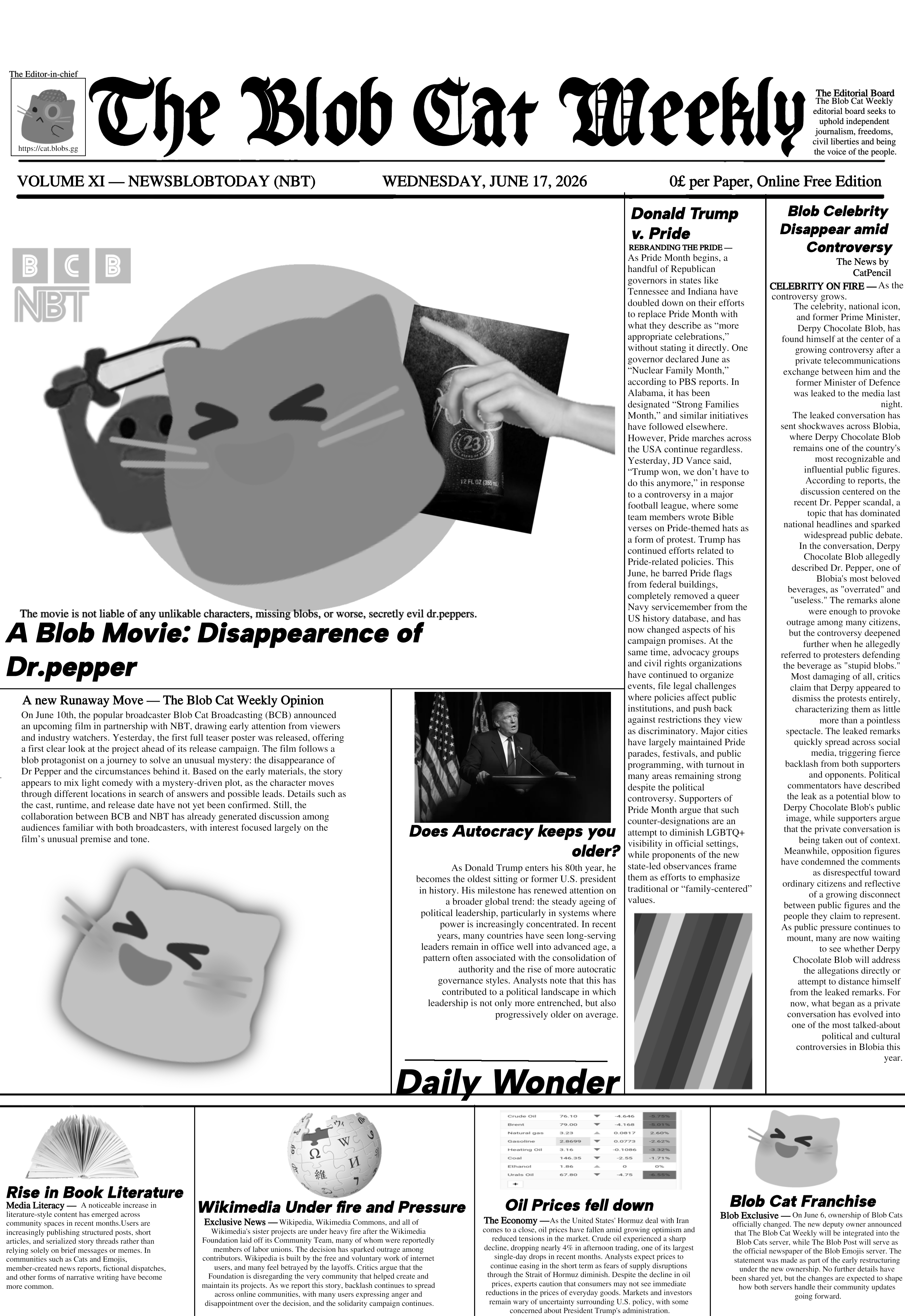 Blob Newspaper